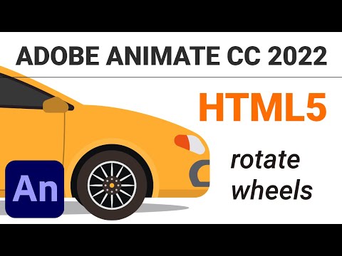 Adobe Animate CC TUTORIAL -  HOW TO USE ROTATION - HTML5