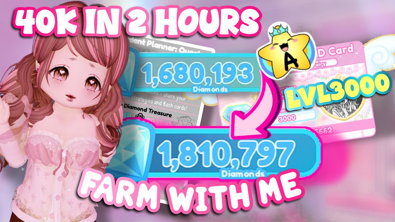 My REALISTIC and EASY Diamond Farming Routine! Royale High