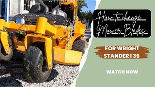 Famous How to change and sharpen a mower blade (wright stander I 36) Net Worth