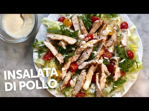 Video: Deliziosa insalata con ananas e petto di pollo e formaggio