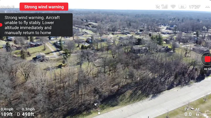 Mavic Mini - Fighting the strong wind gusts