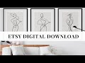 ETSY DIGITAL DOWNLOADS- REVIEW & HOW TO PRINT