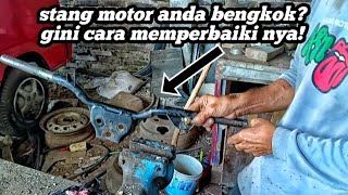 How to Fix Bent Motorcycle Handlebars!!
