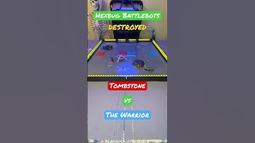 Tombstone vs The Warrior 🪦DESTROYED🪦 Hexbug Battlebots #hexbugbattlebots #hexbugvideos #battlebots