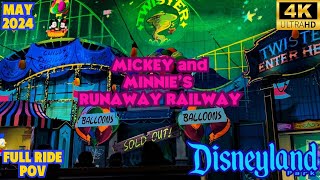 Mickey And Minnies Runaway Railway Ride Pov- Disneyland Rides 2024 4K