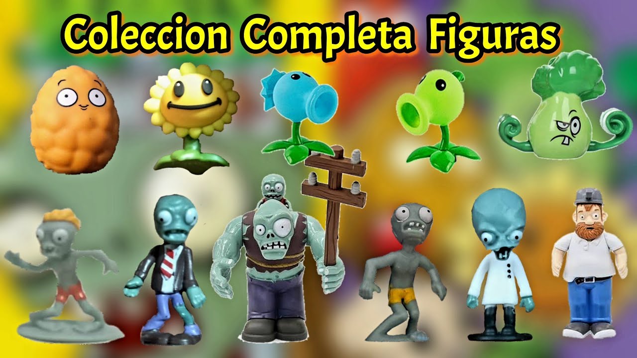 Coleccion Completa Figuras Plantas vs Zombis de Vuala Sorpresa/Vuala