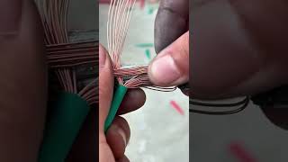 Unique Way to Splice Main Electrical Cables Using Copper Wire