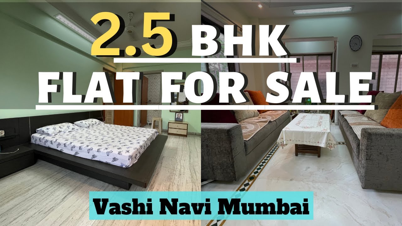 Spacious 2.5 BHK Flat for Sale Vashi Navi Mumbai Carpet Area 1200