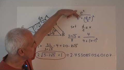 Squares in a pentagon | WildTrig: Intro to Rational Trigonometry | N J Wildberger