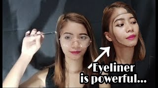 EASY 3D OPTICAL ILLUSION| POWER OF EYELINER