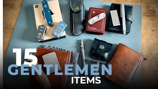 15 gentlemen items YOU SHOULD KNOW