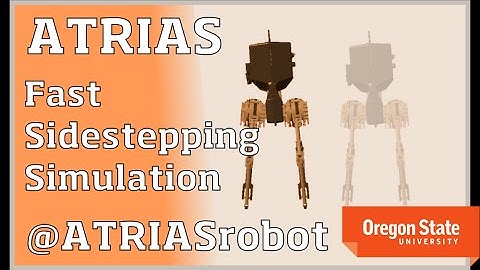 ATRIAS Robot: Simulator - Fast Sidestepping