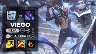 Viego vs Kha'Zix Jungle - KR Challenger - Patch 13.16 Season 13