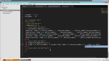 PHP Operators and Control Structures 4/6