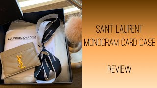 YSL | SAINT LAURENT MONOGRAM CARD CASE REVIEW