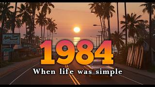 Back to 1984 | Golden Summer Sunset at Miami Beach | Nostalgic Driving & Nostalgic Vaporwave Mix