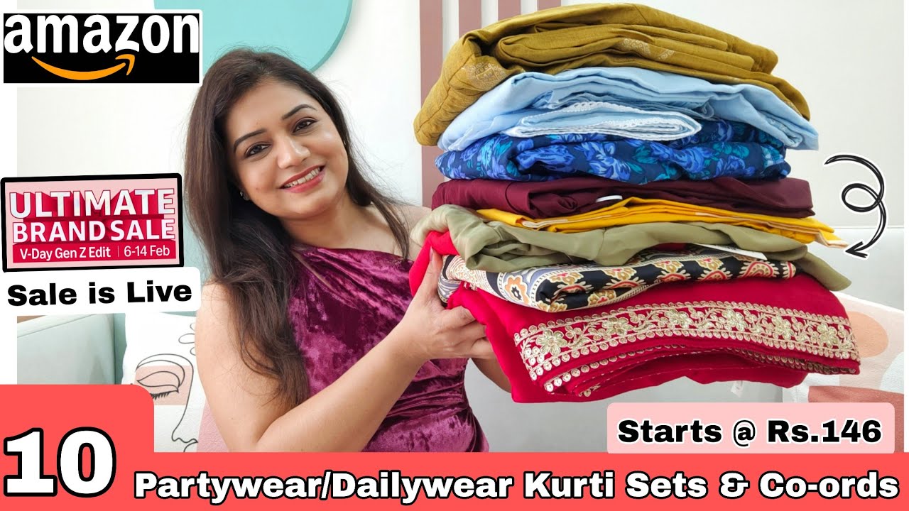 😃 Amazon Huge 10 Kurta Sets, Dresses & Winter wear Haul Starting Rs.146 |❤️Amazon Sale Haul 