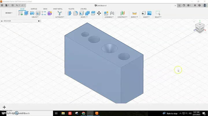 Making Holes in CAD