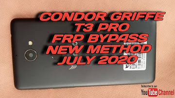 Condor Griffe T3 pro Google Account bypass New Method July 2020