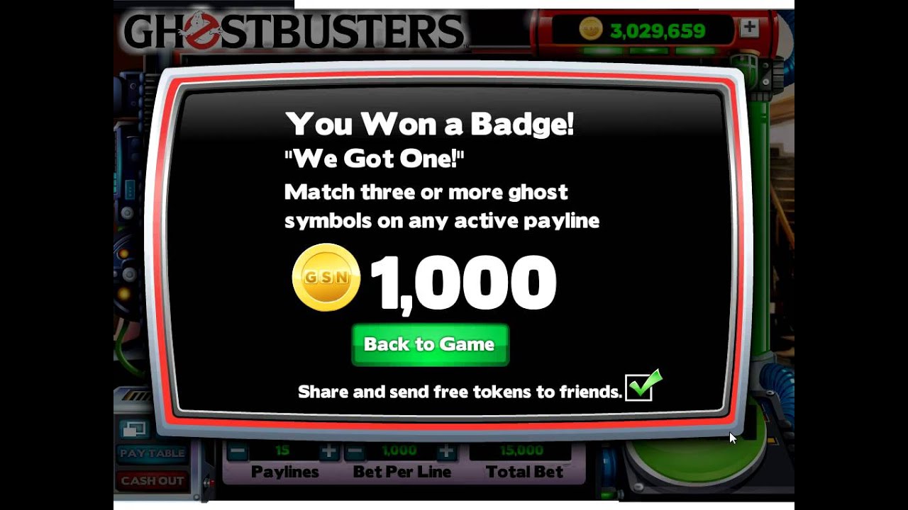 Ghostbusters Slots on Facebook