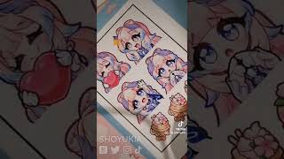 ✨️ Making Kokomi Stickers✨️ ✨️ Making Kokomi Stickers✨️