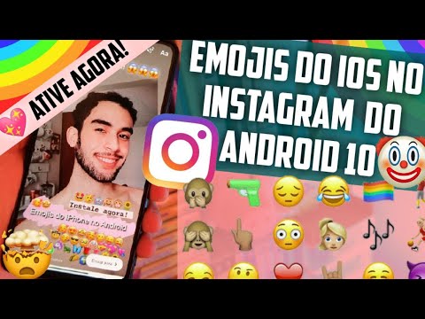 COLOCANDO EMOJIS DO iPHONE NO INSTAGRAM ✦ ANDROID! [2021]