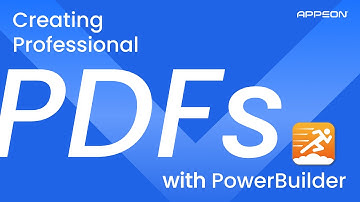 Creating Professional PDFs with PowerBuilder