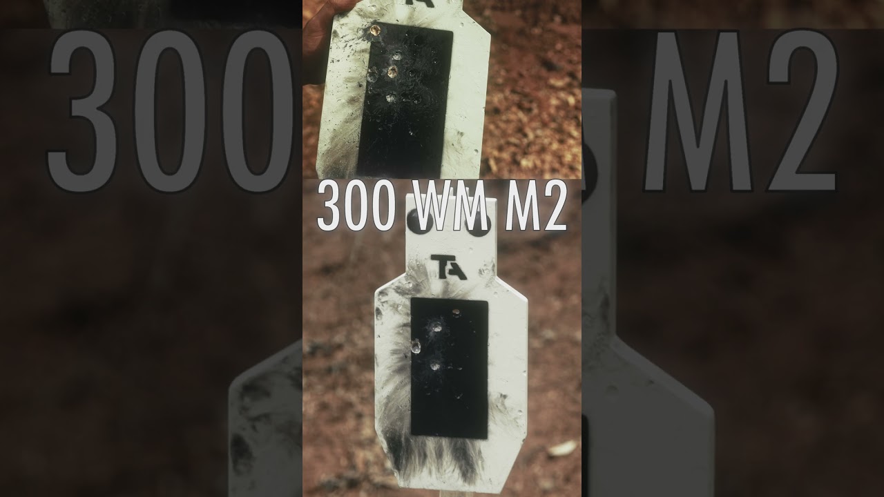300 WinMag Armor Piercing vs AR550 Steel Target