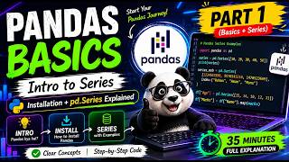 🔥 Pandas Full Course for Beginners in Hindi | Part 1 - Basics + Series