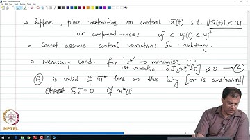 Constrained Optimization in Optimal  Control Theory - Part 04 #swayamprabha #CH38SP