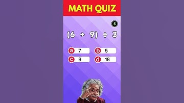 Ultimate 5-Second Math Quiz #quiz #viralvideo #funquiz #shorts