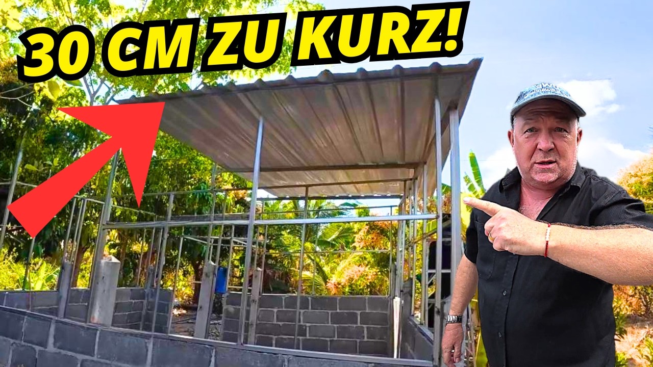 Volierenbau eskaliert 😳 Dach zu kurz – wieder falsch gemessen! (Tag 3 & 4)