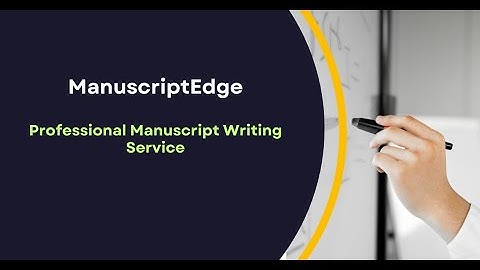 ManuscriptEdge Welcome Message