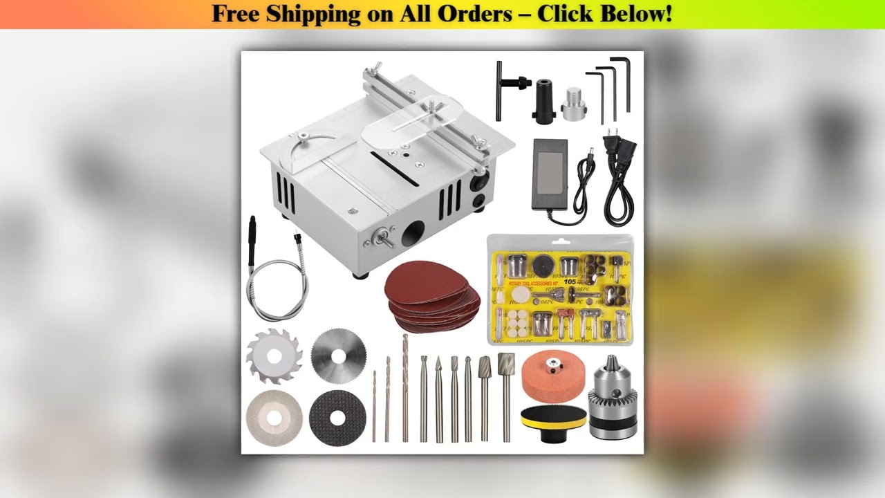 Mini Electric Table Saw 7 Speed Adjustable Small Household DIY Cutting Machine Bench Saw for