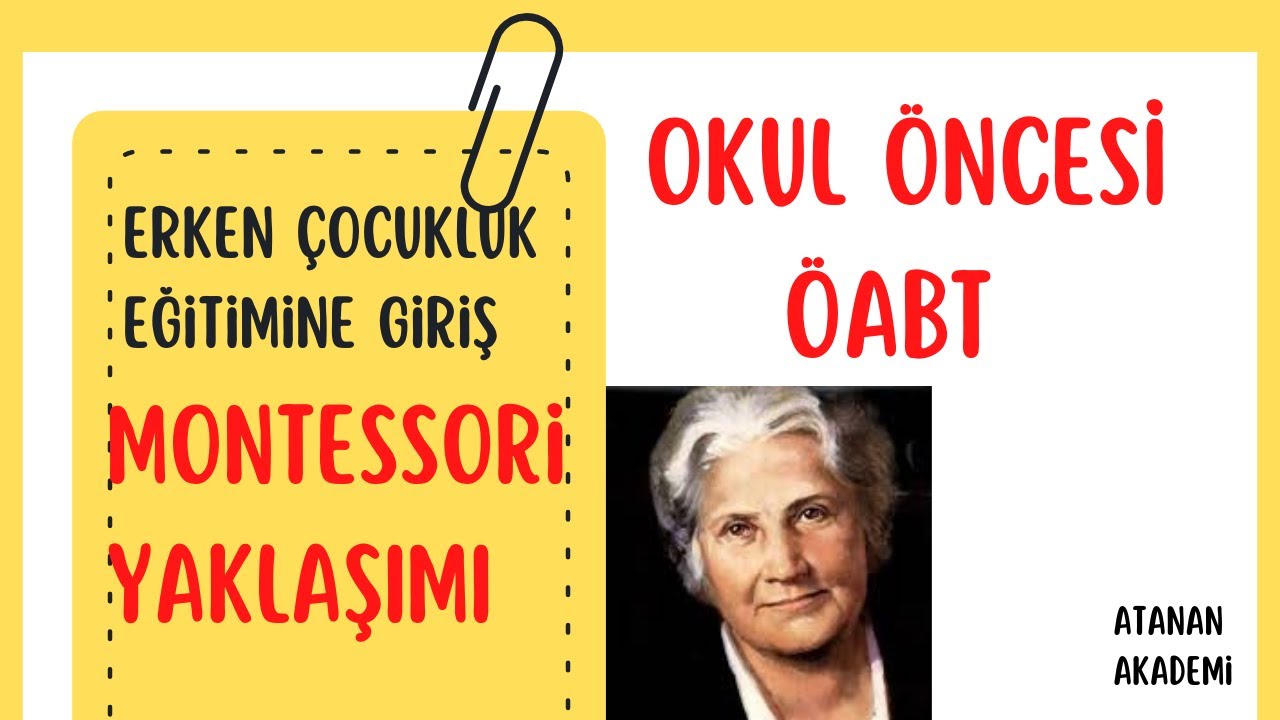 12) MONTESSORİ YAKLAŞIMI