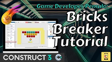Basic Bricks Breaker /Bouncing Ball Game Tutorial using Construct 3