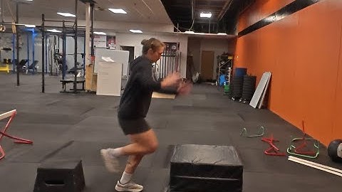 Depth Drop to Single Leg Box Jump