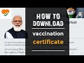 How to download vaccination certificate | vaccination ka certificate kaise download karen | in hindi