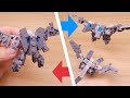 LEGO brick robot transformers tutorial - 2 heads Pteranodon - Twin Heads (similar to Strafe)