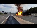 Russian Truck Gas Explosion Балоны с Газом ДТП HD