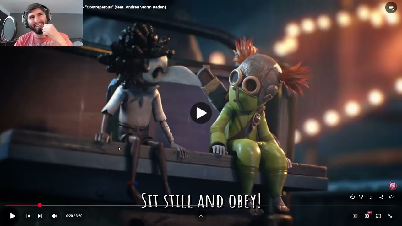 Реакция на песню Little Nightmares 3 Rap от JT Music "Obstreperous"