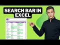 Want EASY Searchable Lists in Excel? Watch This Now