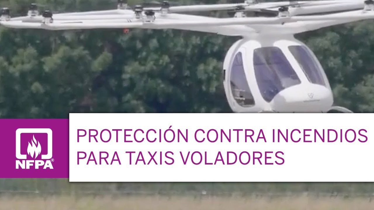 Protección contra incendios para taxis voladores