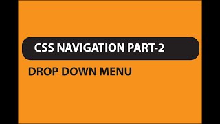 CSS DropDown Menu Tutorial in Hindi for Beginners. Drop Down Menu Css me Kaise Bnaye step by step