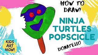 How to Draw Donatello Ninja Turtles Popsicle! screenshot 5