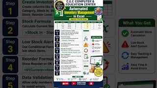 Automated Inventory Management in Excel 📦 | Beginner Step-by-Step Guide (Hindi)@CECCOMPUTER1993