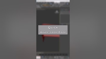 Quick Hinge from Edge in 3ds Max – Under 1 Min!