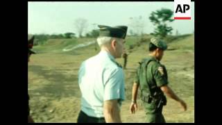 GS 19 1 83 UNITED STATES GENERAL JOHN VESSEY VISITS TROOPS FIGHTING ON THE THAI BORDER