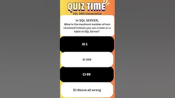 SQL Server Important Interview Questions and Answers Clustered and Non Clustered Indexes