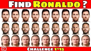 Can You Find Cristiano Ronaldo 🔎 IQ Improve Football Quiz ⚽ Where is Neymar ? Messi ? Cr7 ?